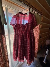 Unique Vintage Burgandy Dress picture