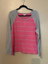 NWT Sonoma Pink And Gray Sweater Size XL picture