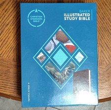 CSB Baker Illustrated Study Bible  2018 Brown Soft LeatherTouch picture