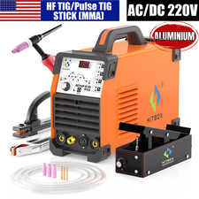 HITBOX 200A 220V Aluminum TIG Welder AC/DC Pulse HF TIG MMA/Stick Welder IGBT US picture