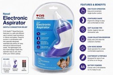 CVS Health Nasal Electronic Aspirator Baby Congestion Relief New Sealed picture