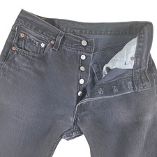 Levi's 501 Jeans Mens 30x30 Black Excellent Vintage 90s Made in USA Button Fly picture