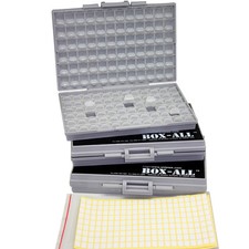 3 AideTek BOX-ALL-144 Enclosure box surface mount Components Organizer lid label picture
