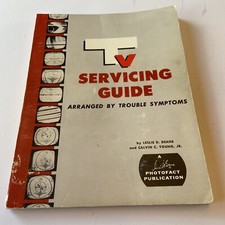 Vintage 1971 TV Servicing Guide Arranged by Trouble Symptoms Television Deane #F picture