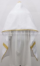 NEW WHITE Set of 2 Roman Catholic Church VIMPS ,VIMPA picture
