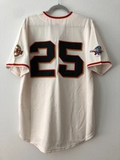 Vintage Barry Bonds San Francisco Giants 2002 World Series Home Jersey cream picture