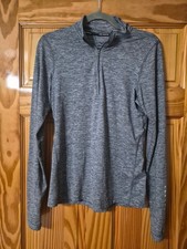 Nike Running Dri Fit Gray Half Zip Long Sleeve Top picture