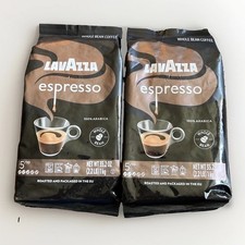 2 Lavazza Espresso Whole Bean Coffee 2.2 Lb Bags 35.2 Oz Medium Roast Arabica picture