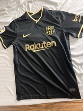 Nike FC Barcelona 2020/21 Away Jersey Black Gold Small CD4231-011 La Liga picture