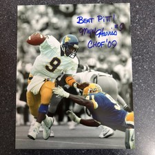 MAJOR HARRIS signed 8x10 Photo  WVU MOUNTAINEERS #4 BEAT PITT picture