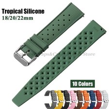 Tropical Silicone Watch Strap Band Quick Release Watch Band 18mm 20mm 22mm Smart picture
