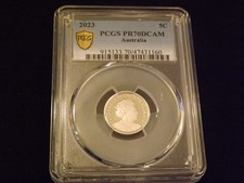 2023   5 C         AUSTRALIA       PCGS  PR 70 picture