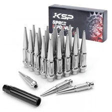 KSP 24PCS 6 Spline M12x1.5 Spike Lug Nut For Colorado Canyon Envoy Bronco Ranger picture