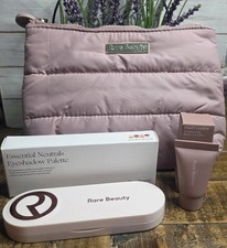 3pc Rare Beauty Set • Puffy Makeup Bag, Eyeshadow Palette & Body Lotion NIB picture