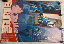 Vintage 1970 Mattel Hot Wheels Racing Poster “DAN GURNEY” Redline Collection picture