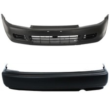 Set of 2 Bumper Covers Front & Rear Coupe for Honda Civic 1993-1995 Pair picture