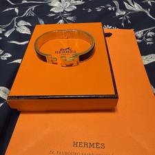 Brand New Black (Noir) Hermes Clic H Bracelet picture