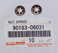 NEW LEXUS/TOYOTA FRONT GRILLE EMBLEM RETAINER NUT - SECURE HOLD. SET OF 2. picture