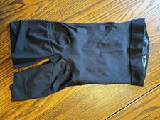 Skims Sheer Seamless High Waisted Mid Thigh Short Size L Black Onyx picture