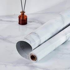 35.4x393.7''Marble Contact Paper for Countertops Peel&Stick Wallpaper Countertop picture
