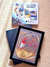 Under Wraps 2026 MLB Emanate Baseball José Ramírez Autographed Gold /50 8x10 picture