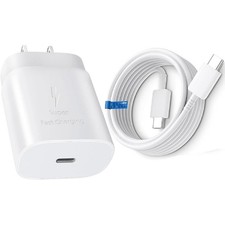 25w Type USB-C Fast Wall Charger+6FT Cable For Samsung Galaxy S20 S21 5G lot US picture