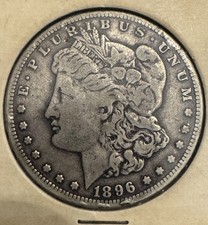 1896-S $1 MORGAN SILVER ONE DOLLAR picture
