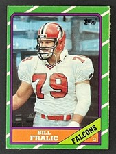 Bill Fralic #367 [Rookie] 1986 Topps Atlanta Falcons picture
