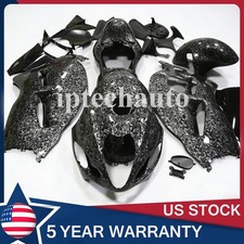 Black Forged Carbon Fiber Fairings+Tank For Suzuki Hayabusa GSXR1300 1999-07 US picture