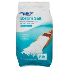 Equate Epsom Salt, Magnesium Sulfate, 128 oz (8lb),  UNSCENTED. picture