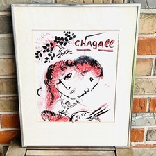 Original Marc Chagall Lithograph III Framed Mourlot Printed in France Number 754 picture