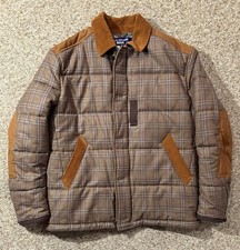 Men’s Junya Watanabe MAN Comme De Garçon Wool Plaid Puffer Jacket. Size XL. picture