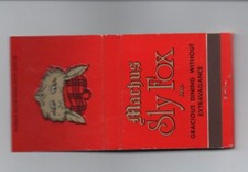 matchbook advertisement for 1970's machus sly fox mi picture