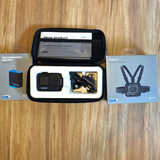 GoPro HERO9 Black Action Camera Bundle Battery & Chesty Mount Waterproof picture