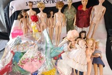 Tons Of Old Barbies Kens Clothing Accessories Vintage Bubblecut  picture