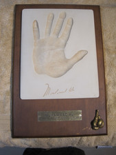 Muhammad Ali Plaster Handprint Wall Plaque by Silk Road Gifts picture