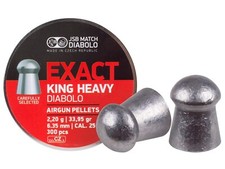 JSB Match 300 Count EXACT KING HEAVY Domed 6.35mm .25 Caliber Airgun Pellets picture
