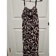Torrid Black & Cream Animal Print  Maxi Top picture