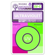 QuantaDose 6-in-1 Reusable UVA UVB UVC Far-UVC UVGI Wavelength Test Card picture