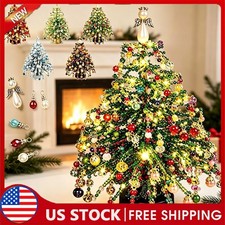 DIY Beaded Christmas Tree Craft Kit with LED Lights Tabletop Ornament Decor picture