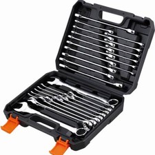 HORUSDY 32PCS Combination Wrench Set Inch MM 1/4