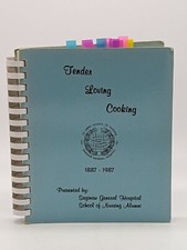 VTG 1887-1987 Cookbook Saginaw General Hospital School Of Nursing Tender Loving  picture