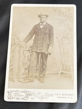 1890s Camden New Jersey African American Man Black History Cabinet Card picture