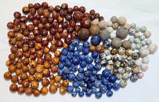 Antique Marble Lot-Chinas,Benningtons incl Pink & Fancy,Crockery,Stoneware 5lbs picture