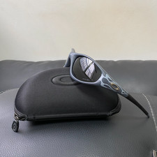 Vintage 90S Oakley Straight Jacket 99 Muzm Sunglasses Black Lenses Grey Frames picture