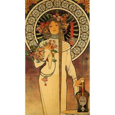 La Trappistine by Alphonse Mucha - 30x40 Inch Rolled Canvas Wall Art Print picture