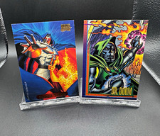 Doctor Doom Marvel Card Lot 1993 Dr Doom #79 + 1994 Doom 2099 #33 Foil picture