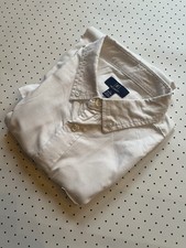 George White Oxford Button Down Shirt Minimal Preppy Classic Mens Small S White picture