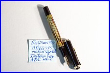 Vintage Pelikan 400 in Tortoiseshell Brown & Gold with B 14c 585 Gold Nib picture