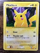 Low Pop 🔥Pikachu 112/111 Rising Rivals Secret Rare Holo Pokemon Card LP/MP picture
